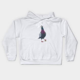 Pigeon Artwork - London, NYC, Flying Rats - Coo Coo Kids Hoodie